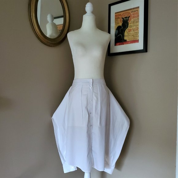 Alexander Wang Sleeve Tied White Skirt Size 4 EUC - Picture 9 of 16